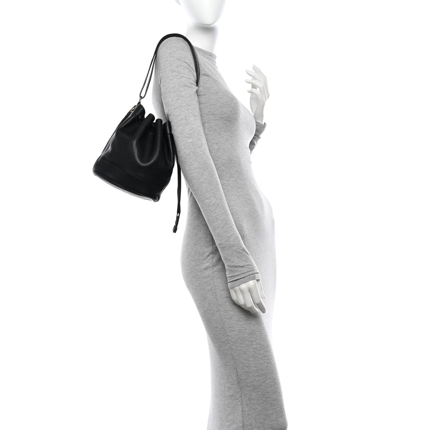 Ardennes Market Drawstring Bag 18 Black