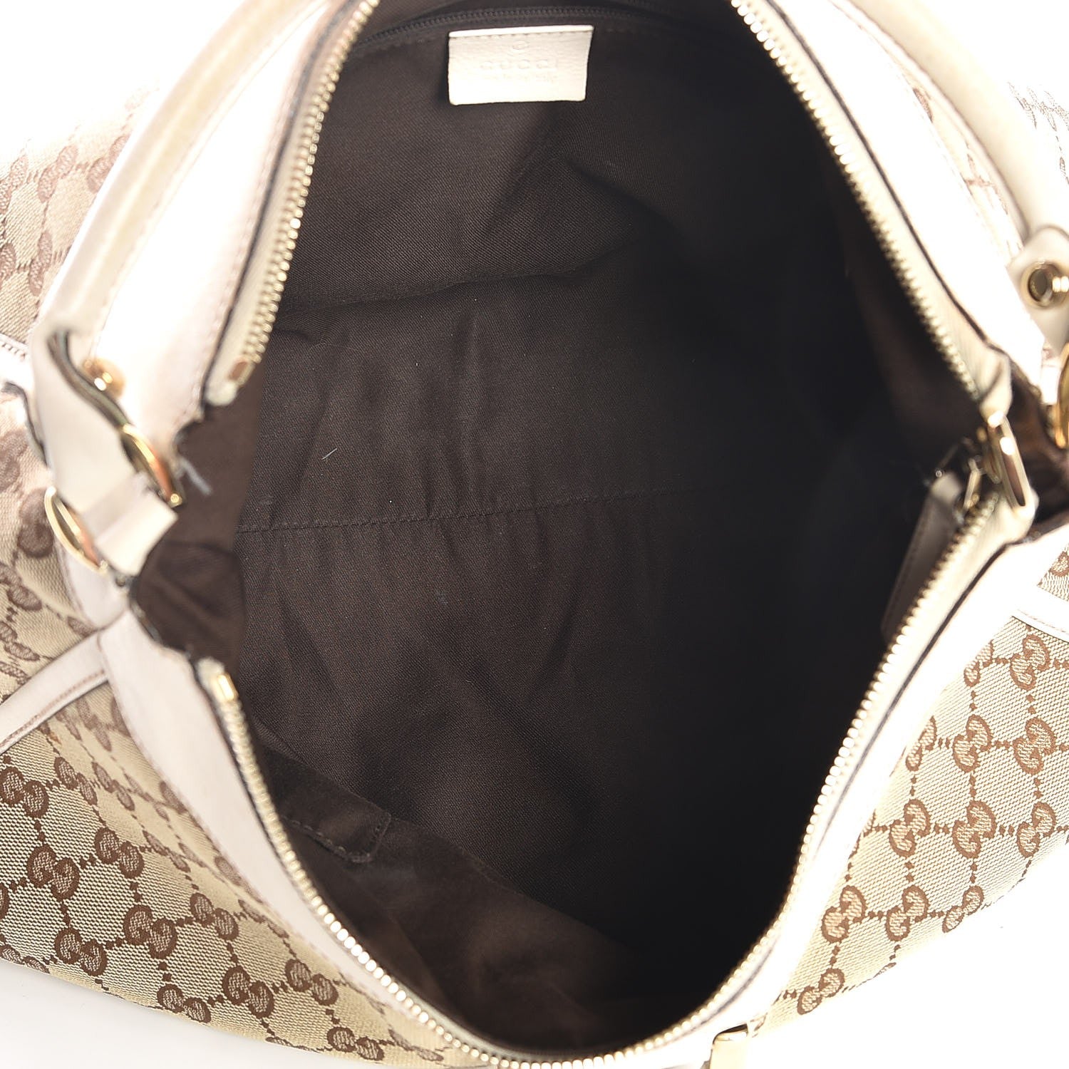 Gucci Monogram Large D Gold Ring Hobo Off White 5 of 20