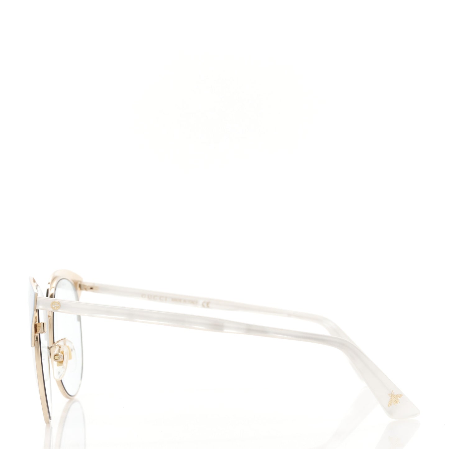 Round Metal GGG0246 Sunglasses Light Blue