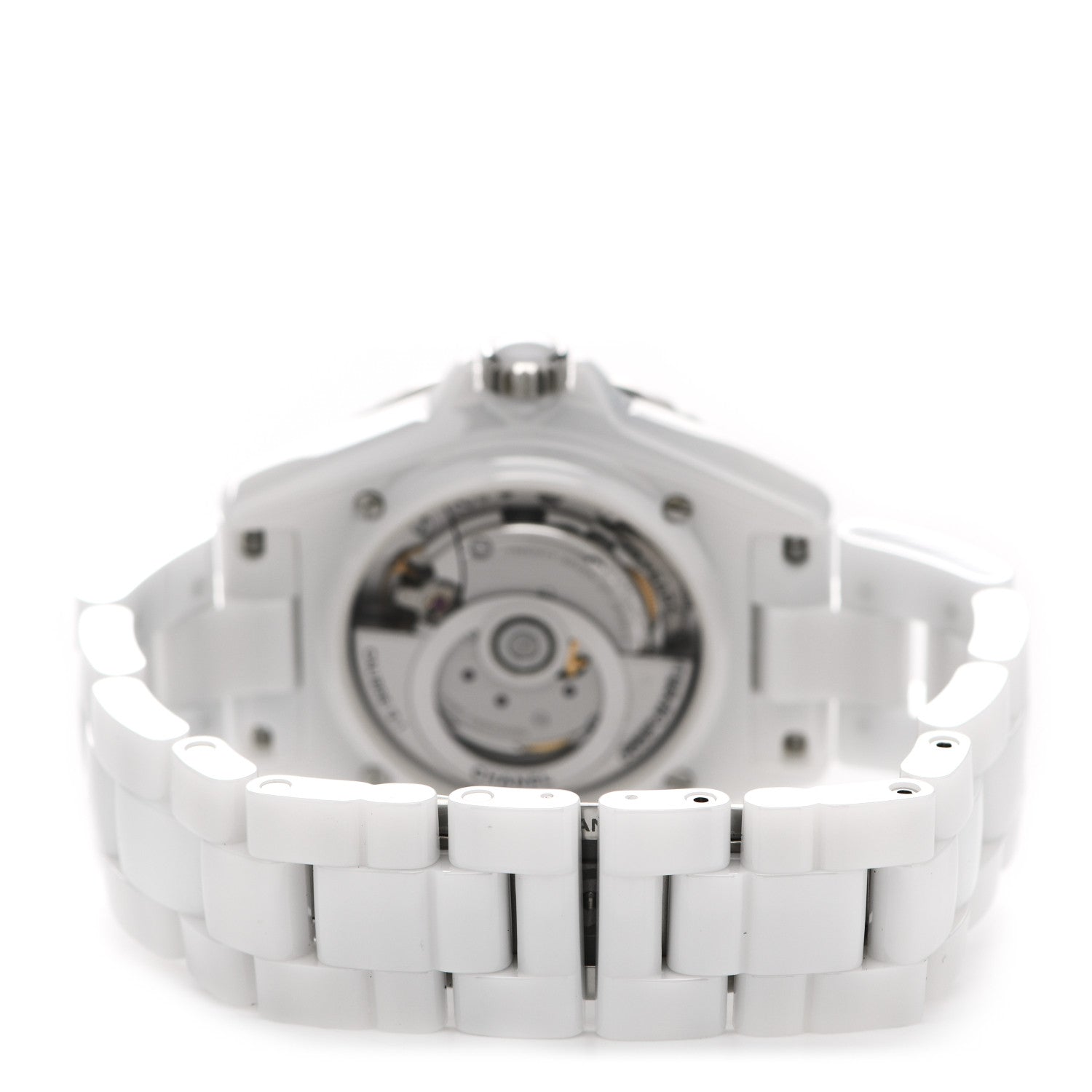 Chanel Stainless Steel Ceramic Diamond 38mm J12 Limited Edition Automatic Watch White 3 of 5