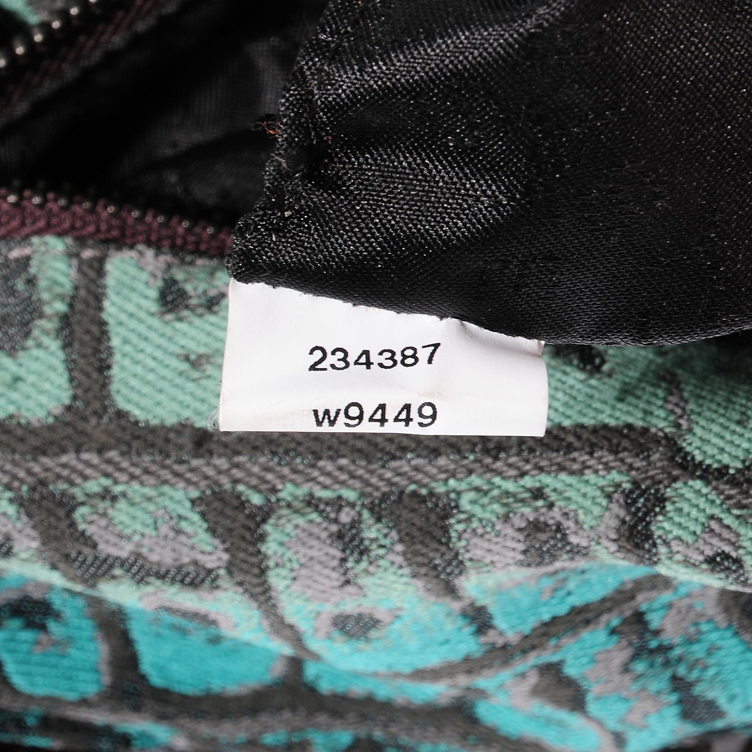 Stella McCartney Jacquard Crocodile Print Small Falabella Teal 7 of 10