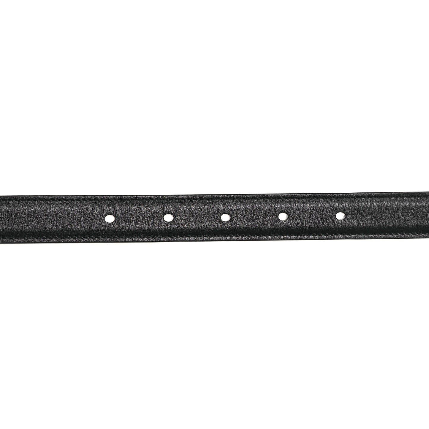 Smooth Calfskin Monogram Narrow Square Buckle Belt 65 26 Black