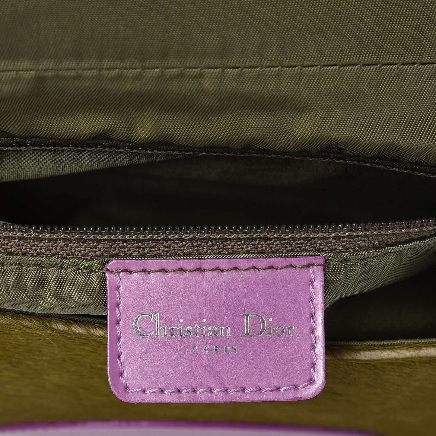 Python Pony Hair Malice Flap Green