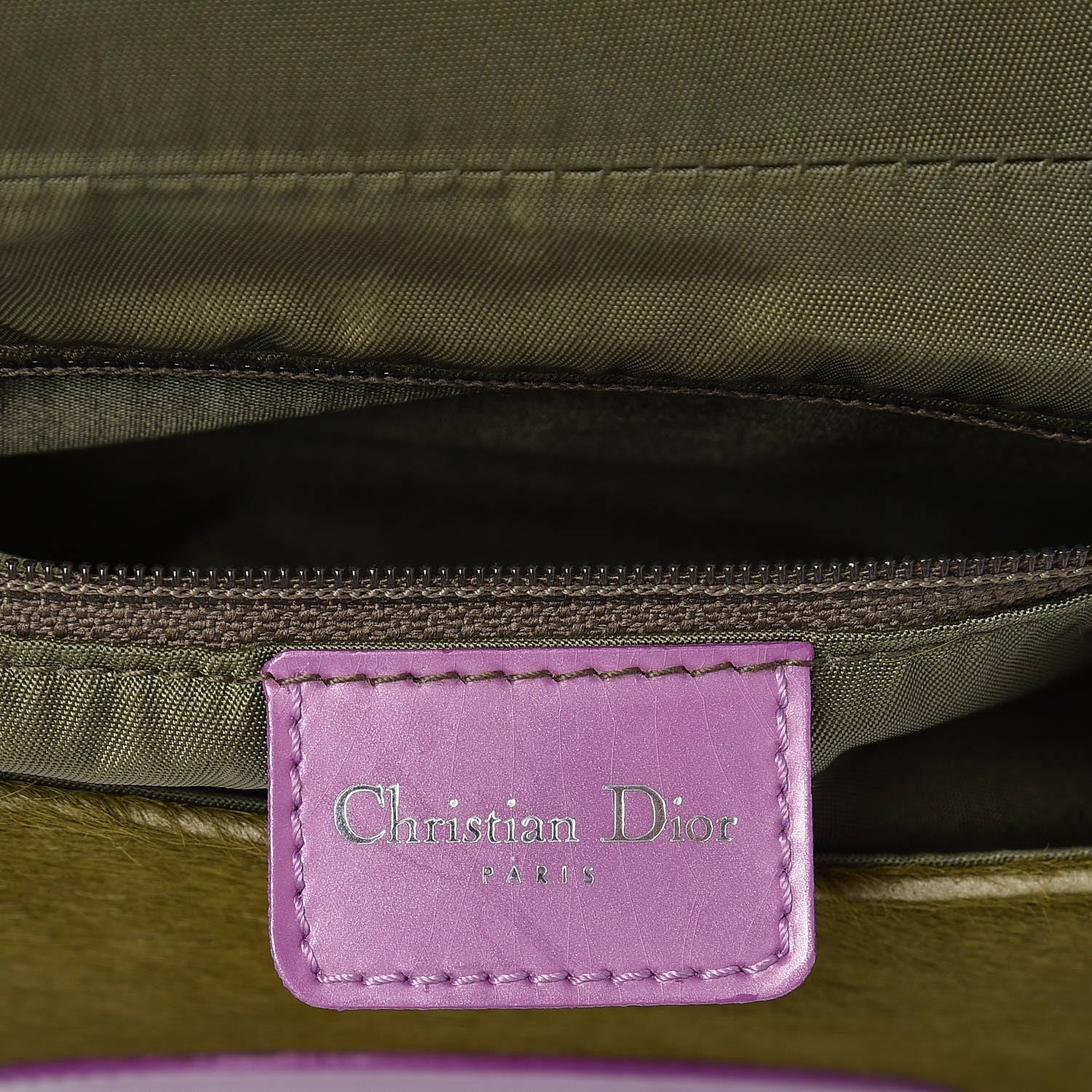 Christian Dior Python Pony Hair Malice Flap Green 6 of 12