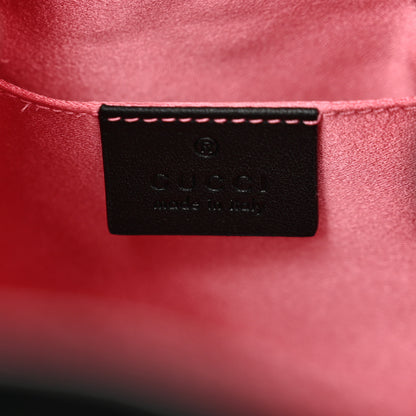 Gucci Velvet Matelasse GG Marmont Bucket Bag Black 6 of 10
