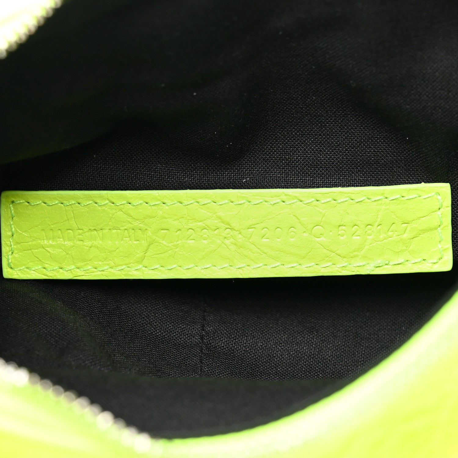 Balenciaga Agneau Arena Le Cagole Chain Shoulder Bag XS Fluo Yellow 7 of 9