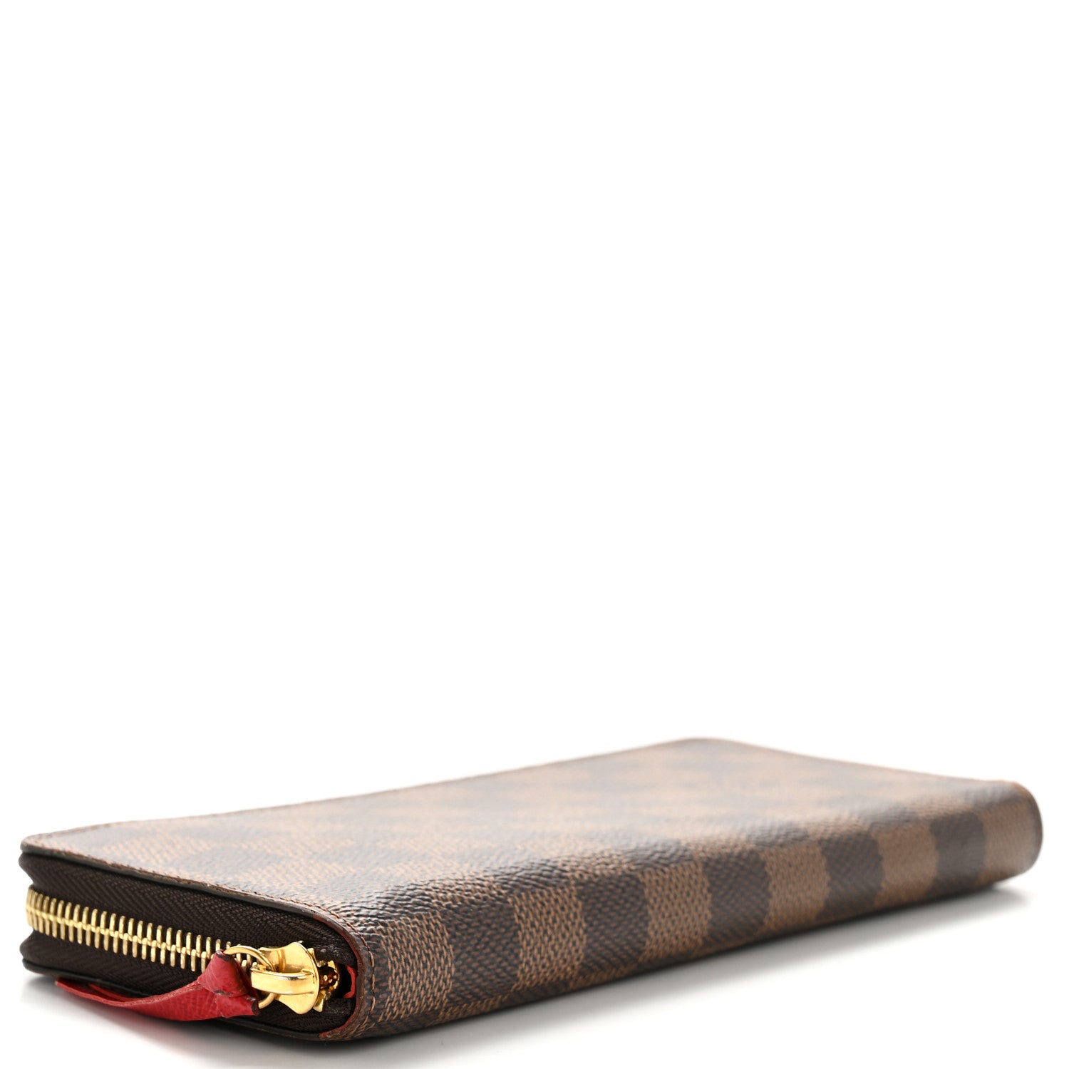 Louis Vuitton Damier Ebene Clemence Wallet Cherry 4 of 12