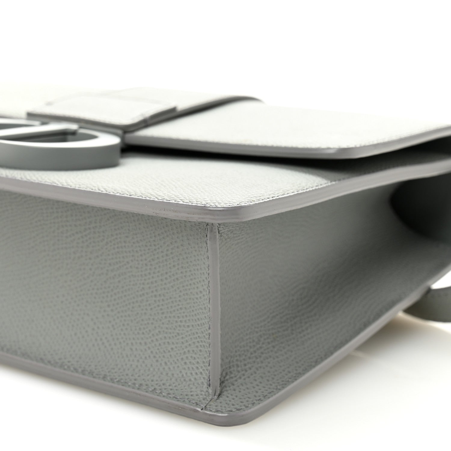 Christian Dior Ultra Matte Grained Calfskin 30 Montaigne Flap Bag Grey 9 of 10