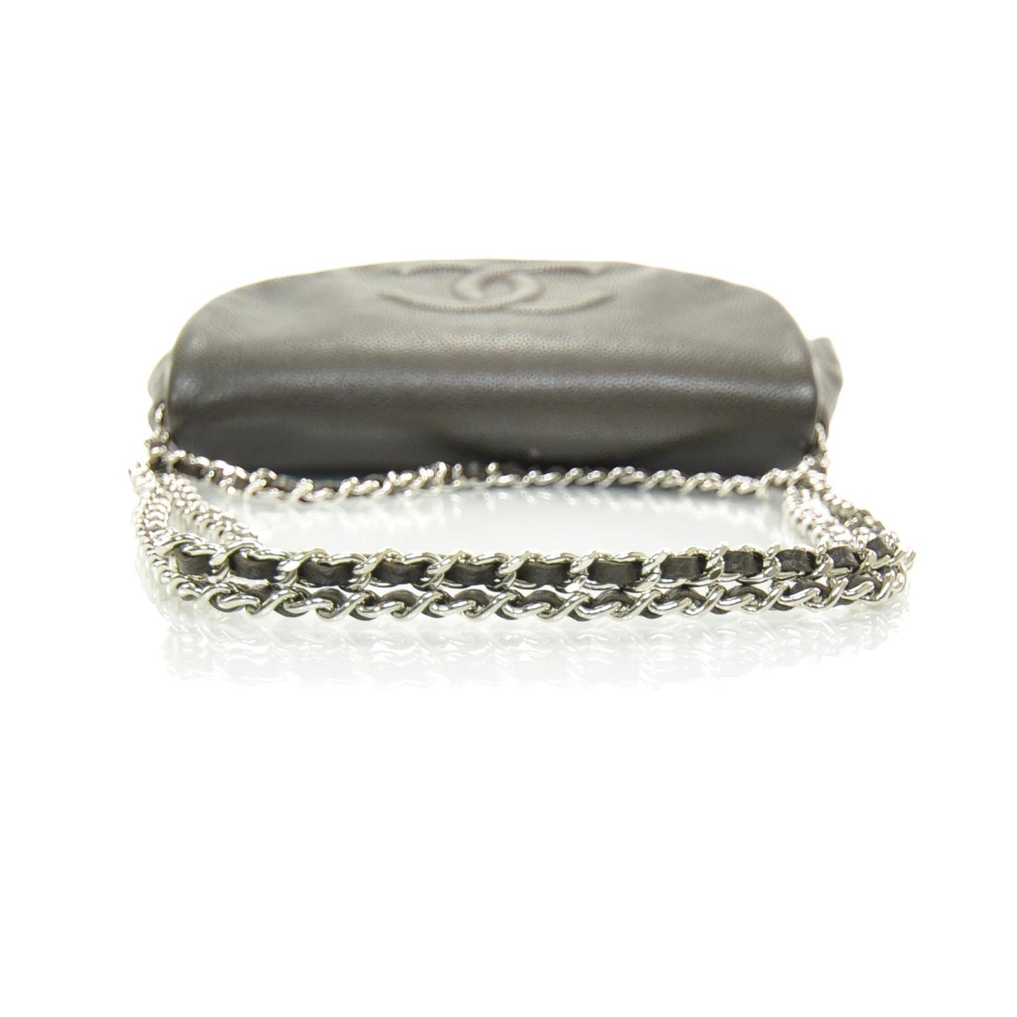 Caviar Half Moon Wallet On Chain WOC Dark Brown