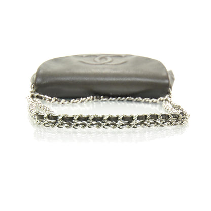 Chanel Caviar Half Moon Wallet On Chain WOC Dark Brown 5 of 10