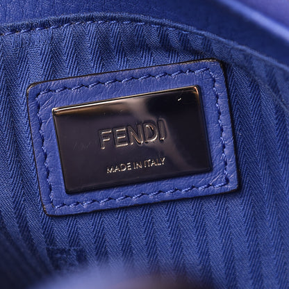 Fendi Vitello Elite Medium 2Jours Tote Blue Neon 8 of 11