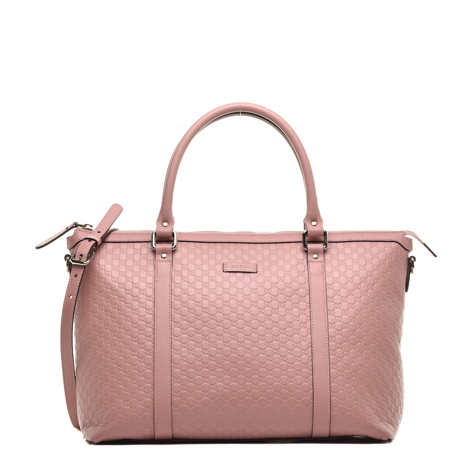 Gucci Soft Microguccissima Medium Zippered Satchel Soft Pink 1 of 10