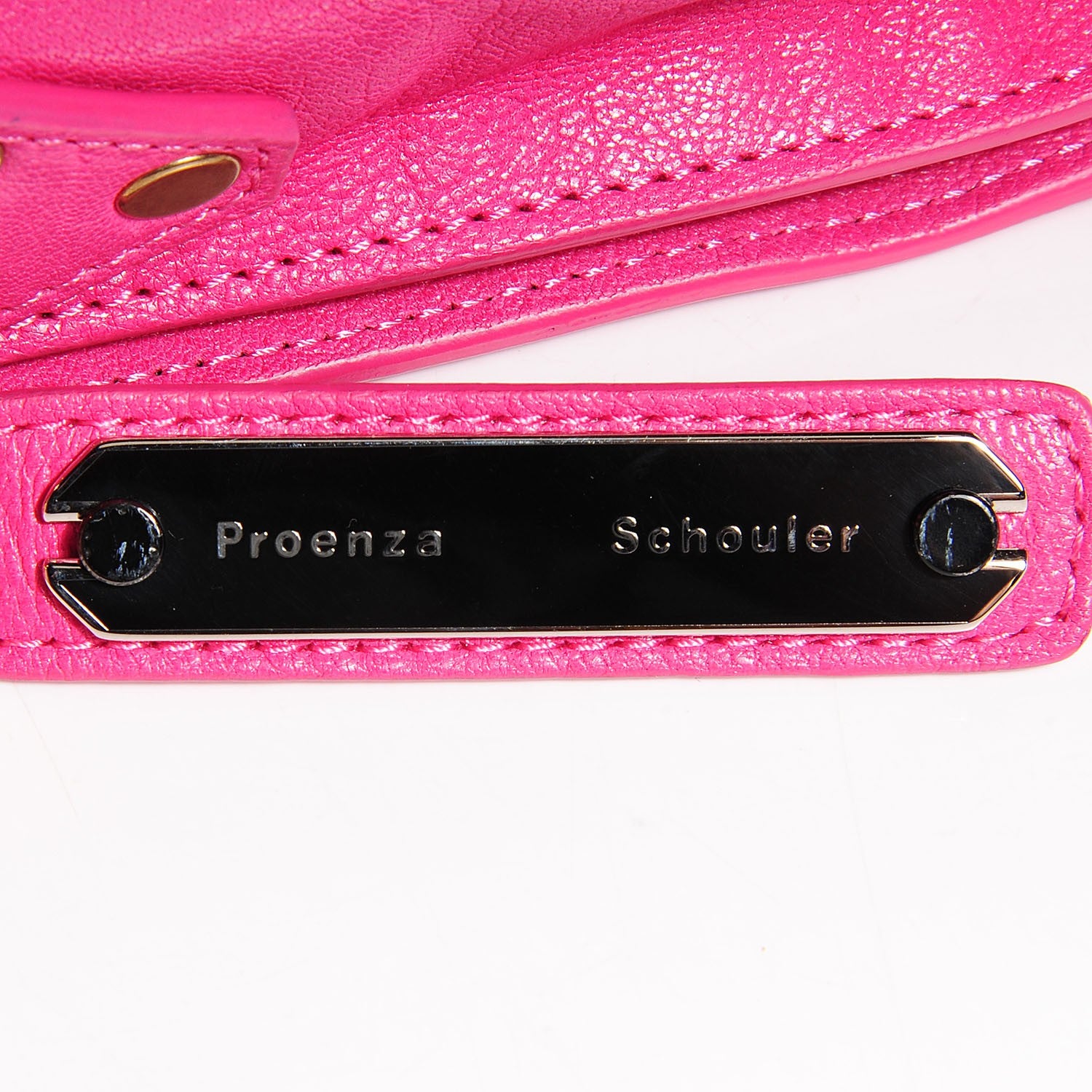 Proenza Schouler Lambskin PS1 Mini Pouch Messenger Bag Raspberry 12 of 12