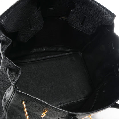 Hermes Taurillon Clemence Birkin 35 Black 5 of 10