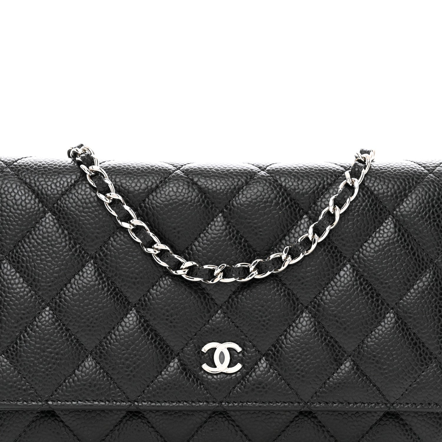 Chanel Caviar Quilted Wallet on Chain WOC Black 4 of 11