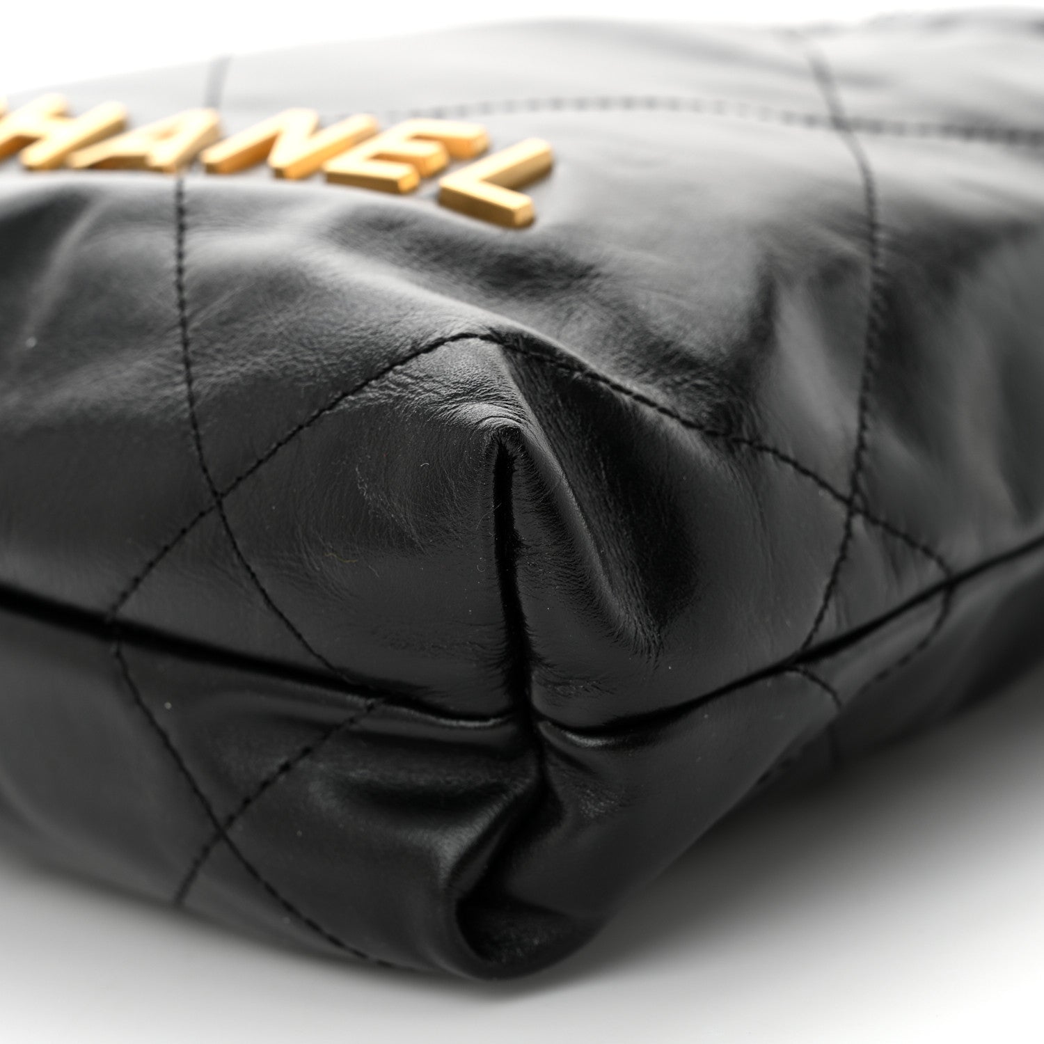 Chanel Shiny Calfskin Quilted Mini Chanel 22 Black 10 of 10