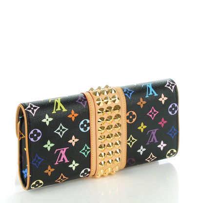 Louis Vuitton Monogram Multicolor Courtney Clutch Black 3 of 7