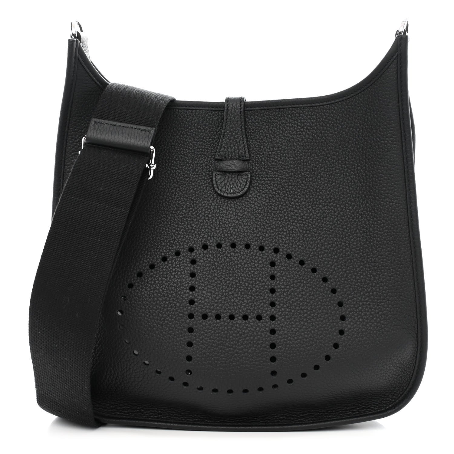 Hermes Taurillon Clemence Evelyne III PM Black 1 of 11