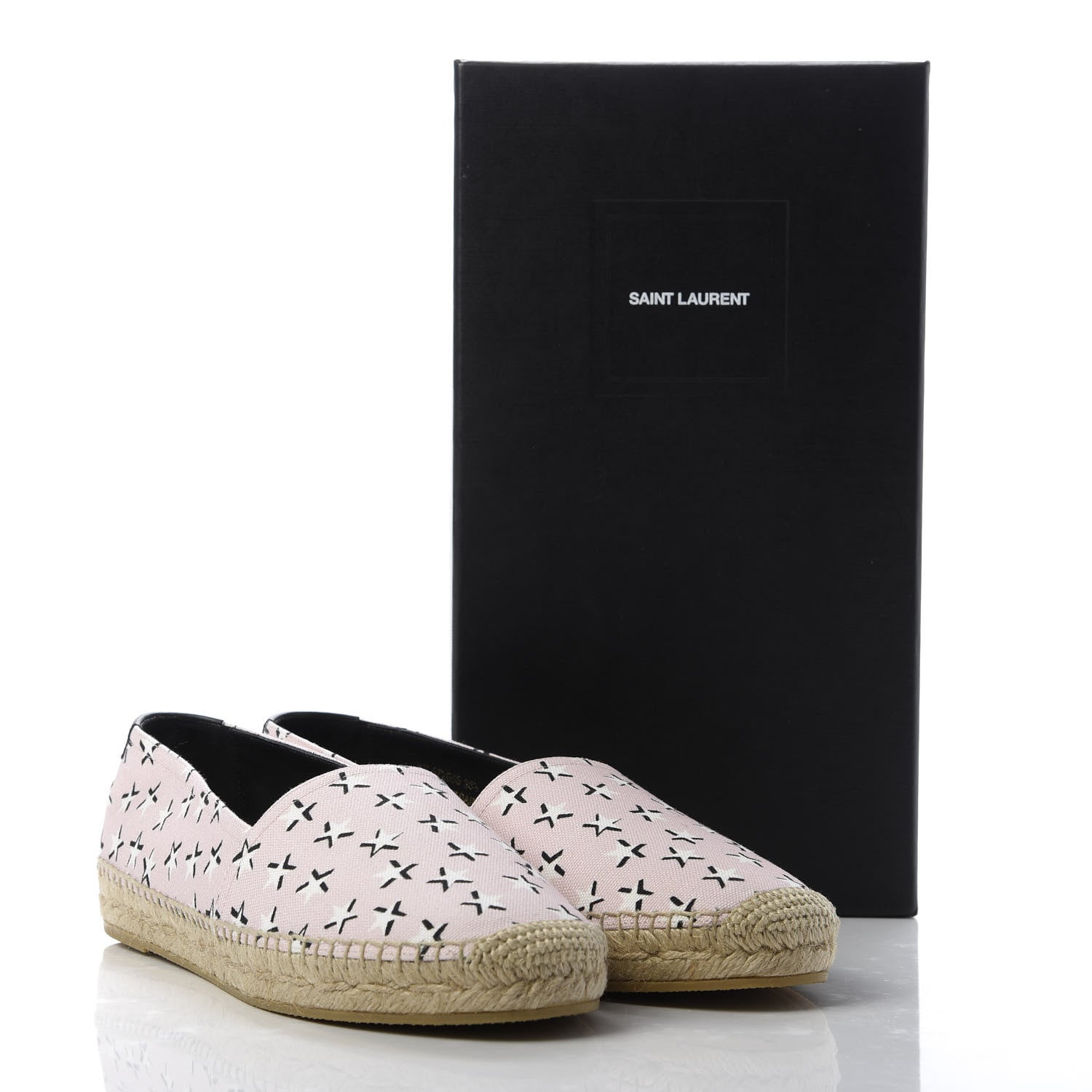 Saint Laurent Canvas Star Fun Espadrilles 38.5 Pink 10 of 10