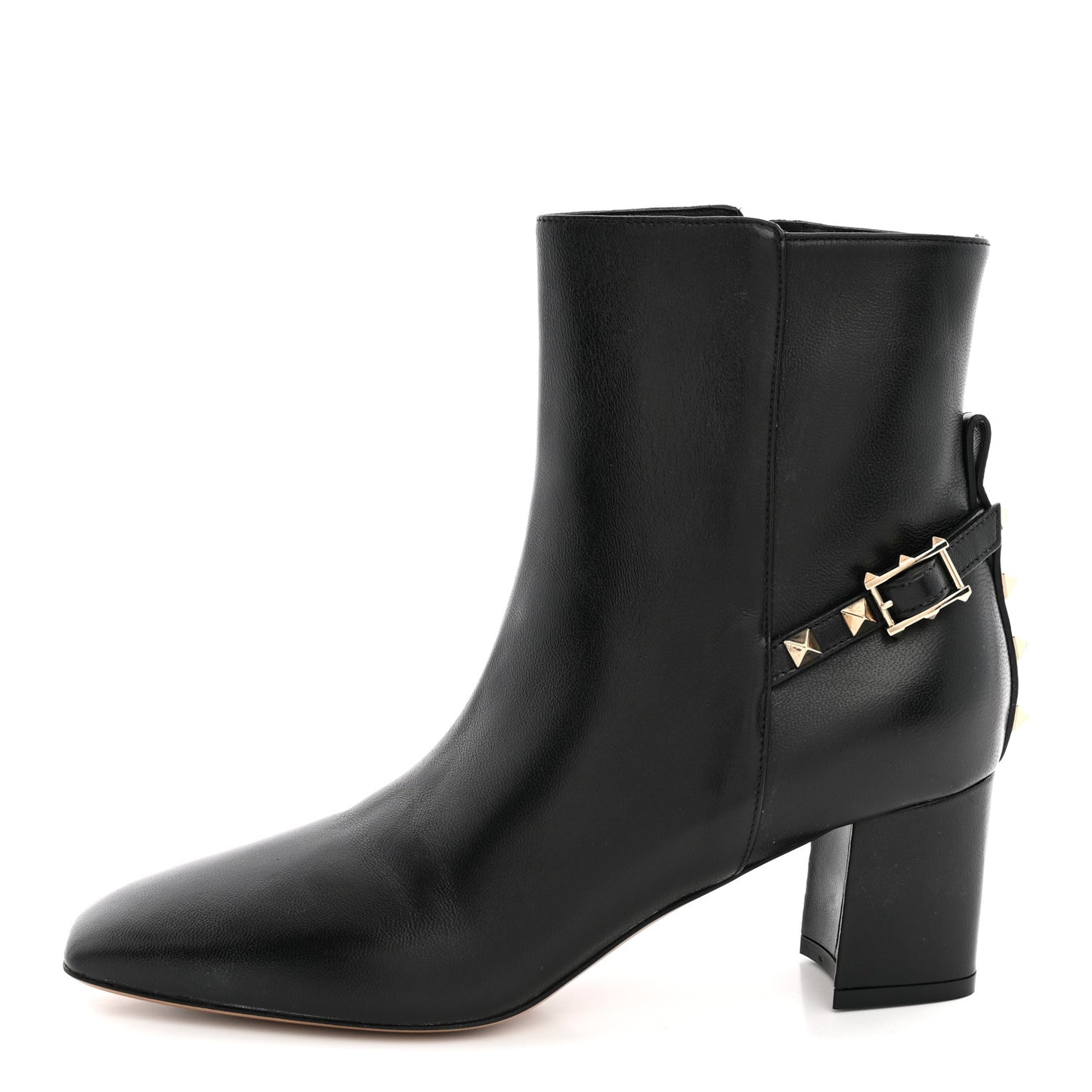 Nappa Rockstud 40mm Ankle Boots 37 Black