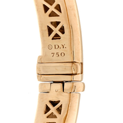 David Yurman 18K Yellow Gold Diamond Blue Sapphire Modern Renaissance Bracelet 3 of 6