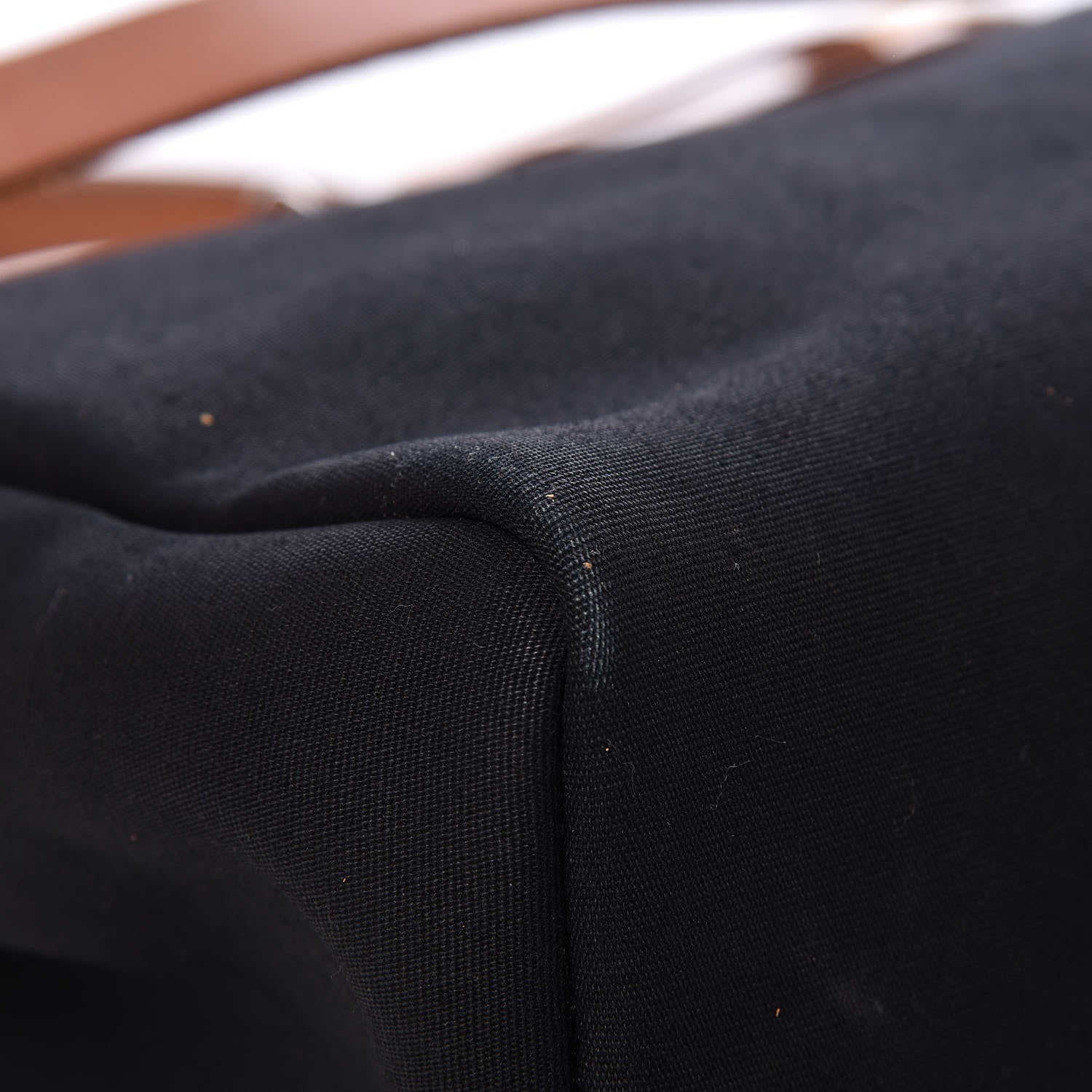 Hermes Toile Vache Calfskin Herbag 30 PM Black Natural 27 of 34
