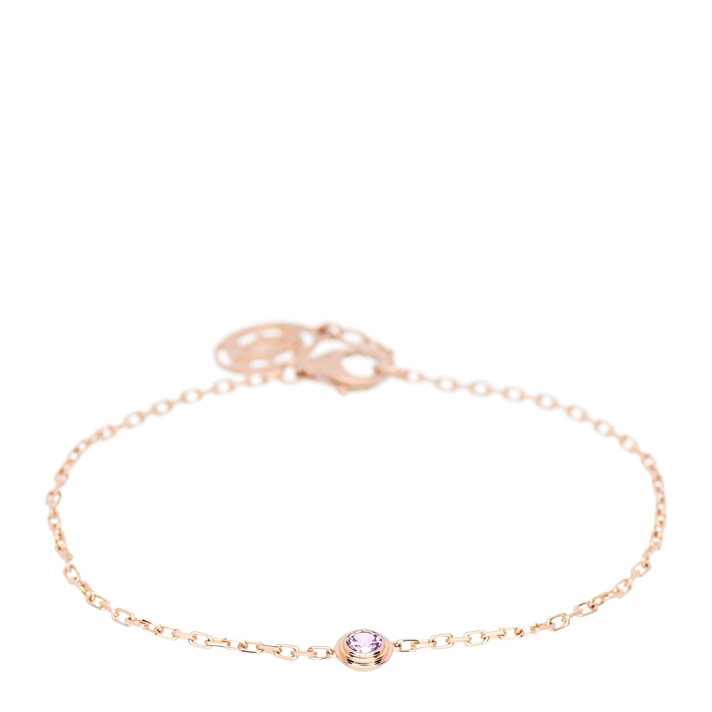 18K Pink Gold Pink Sapphire D'Amour Bracelet
