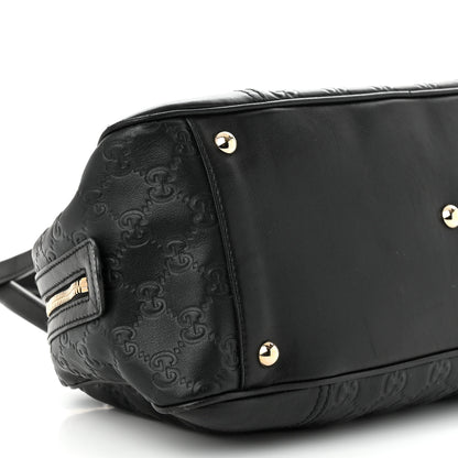 Gucci Guccissima Small Princy Satchel Black 9 of 10