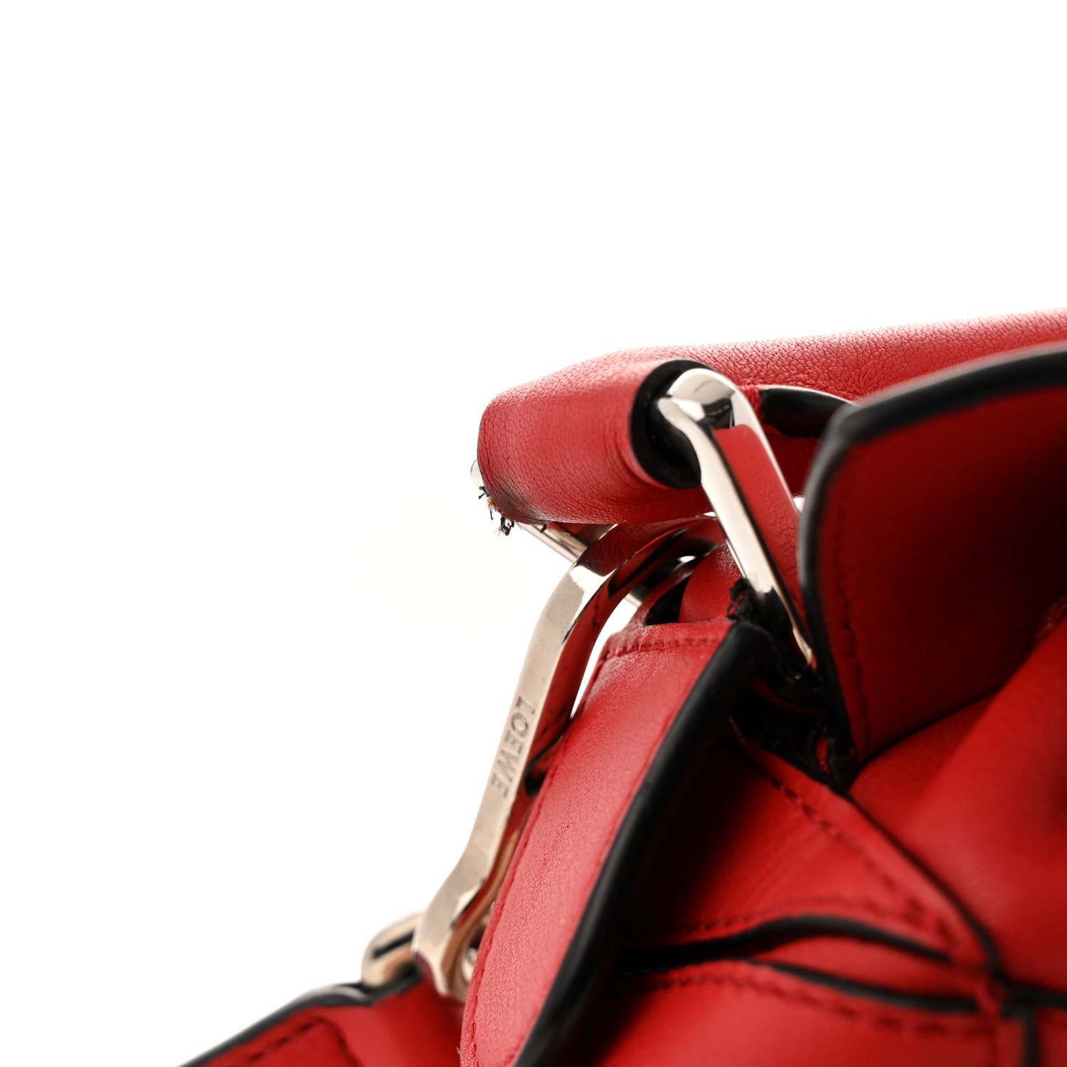 Loewe Calfskin Small Puzzle Bag Scarlet 13 of 14