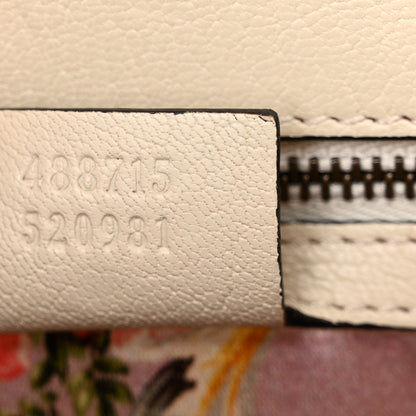 Gucci Calfskin Snakeskin Small Ottilia Top Handle Bag Black White 7 of 11