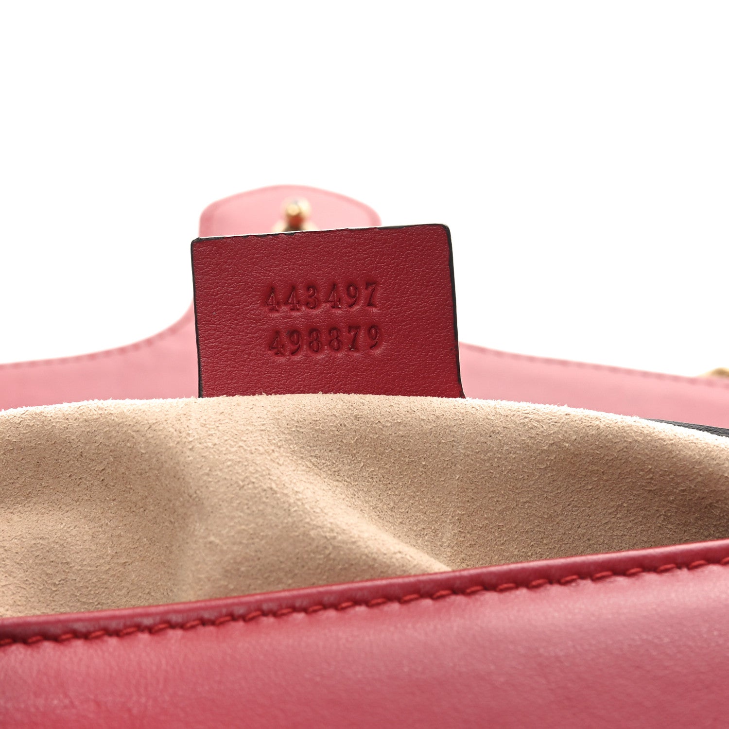 Gucci Calfskin Matelasse Small GG Marmont Shoulder Bag Hibiscus Red 7 of 10