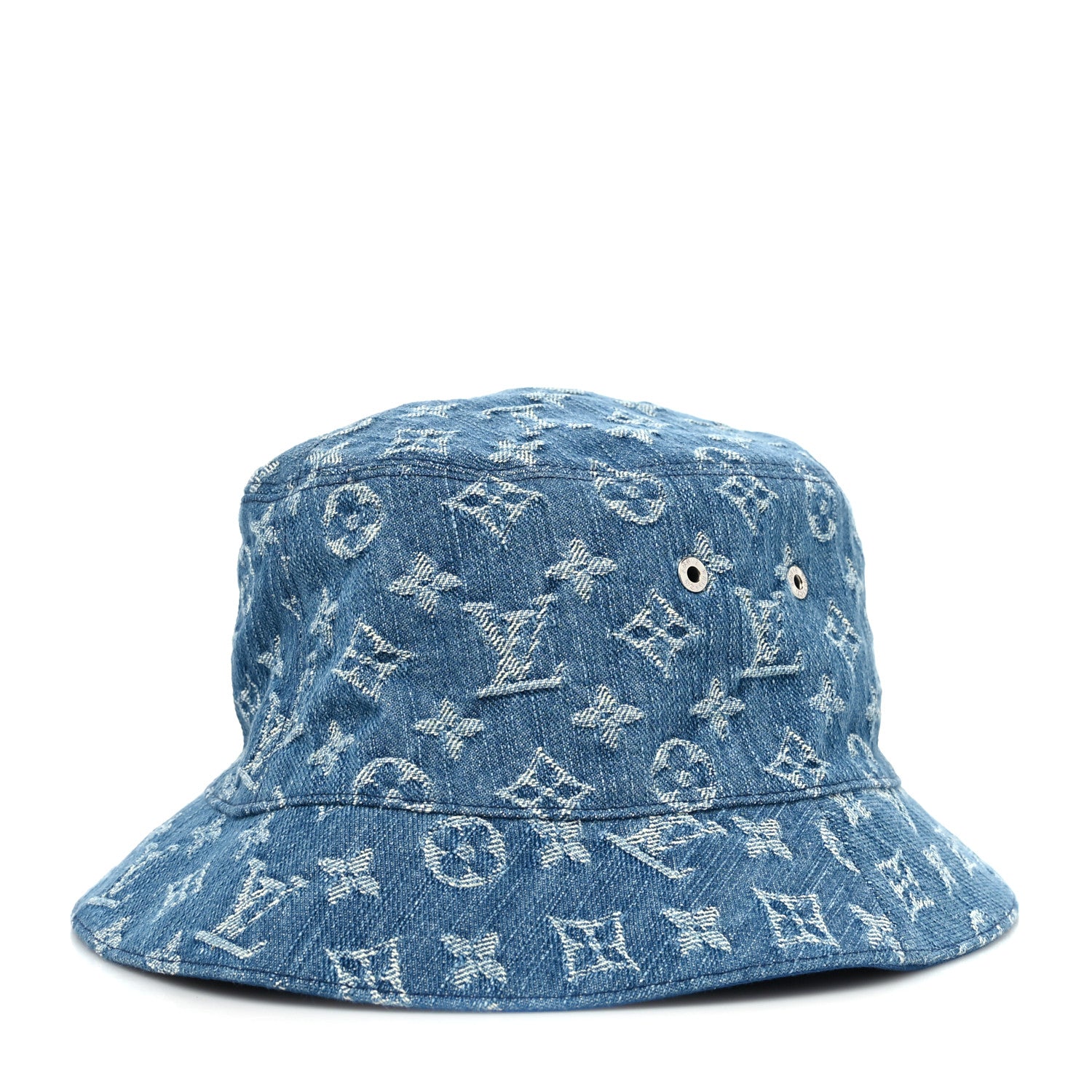 Louis Vuitton Monogram Denim Transformable Bob Bucket Hat 62 Blue 2 of 8