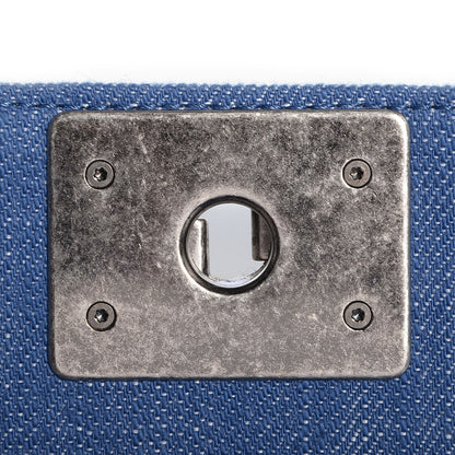 Chanel Denim Chevron Medium Boy Flap Light Blue 6 of 8