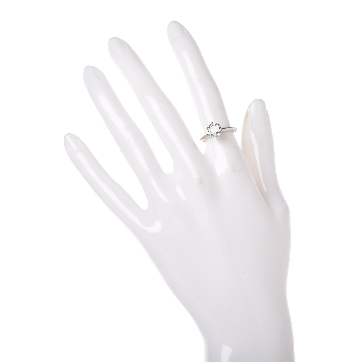 Platinum Diamond 1.29ct Solitaire Engagement Ring 49 5