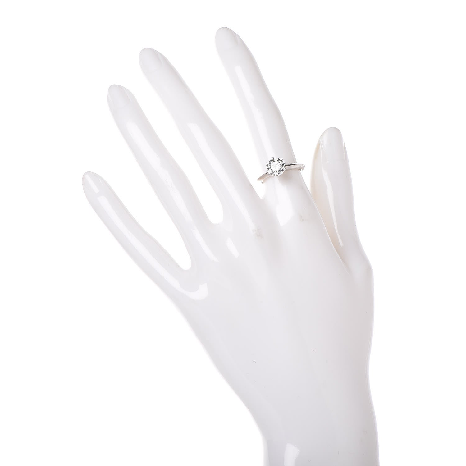 Tiffany Platinum Diamond 1.29ct Solitaire Engagement Ring 49 5 2 of 7