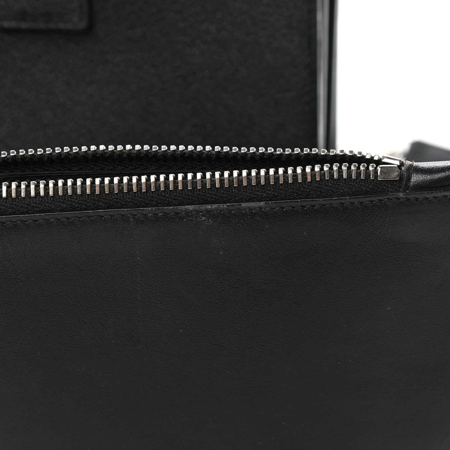 Grained Calfskin Baby Sac De Jour Black