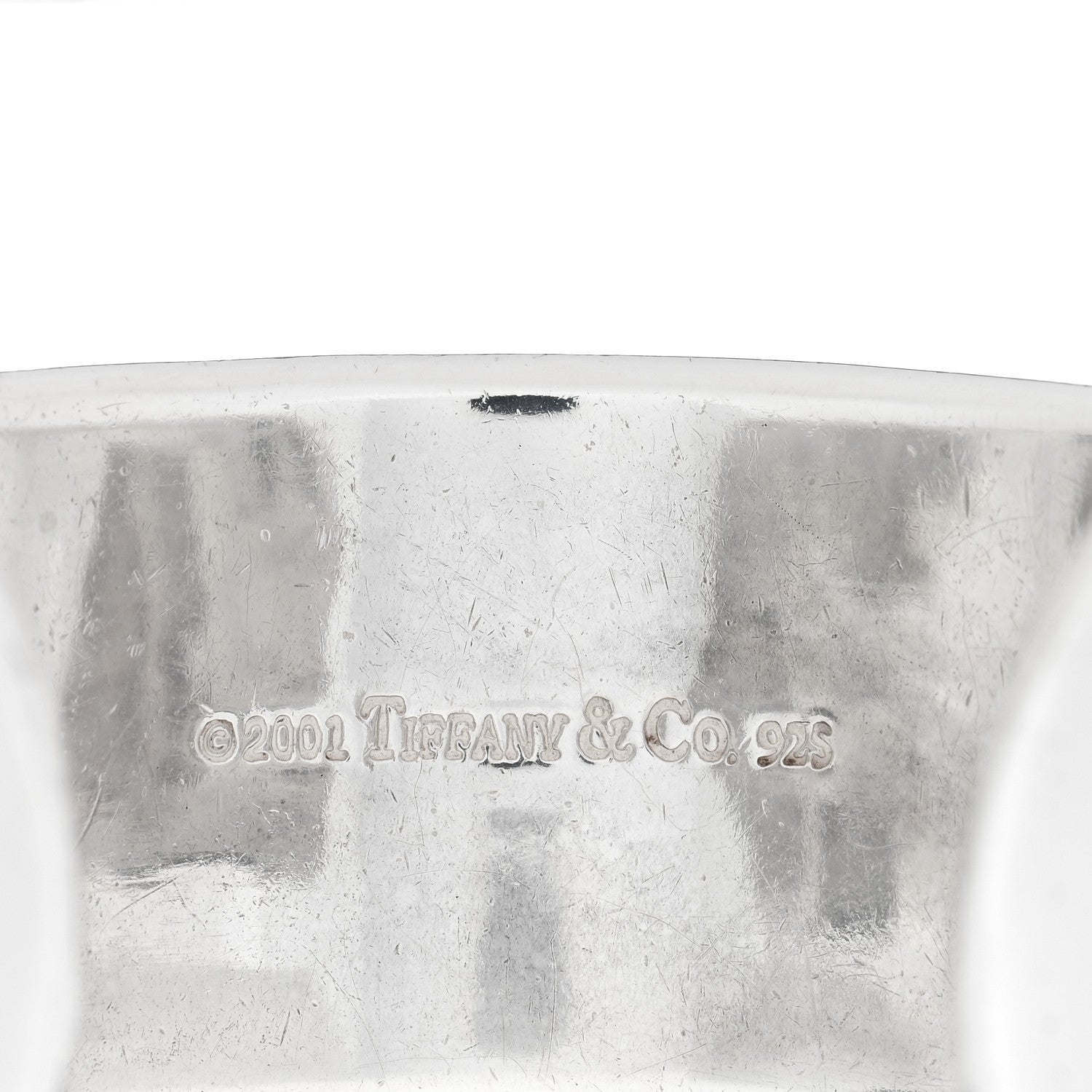 Tiffany Sterling Silver Wide 1837 Cuff Bracelet 3 of 3