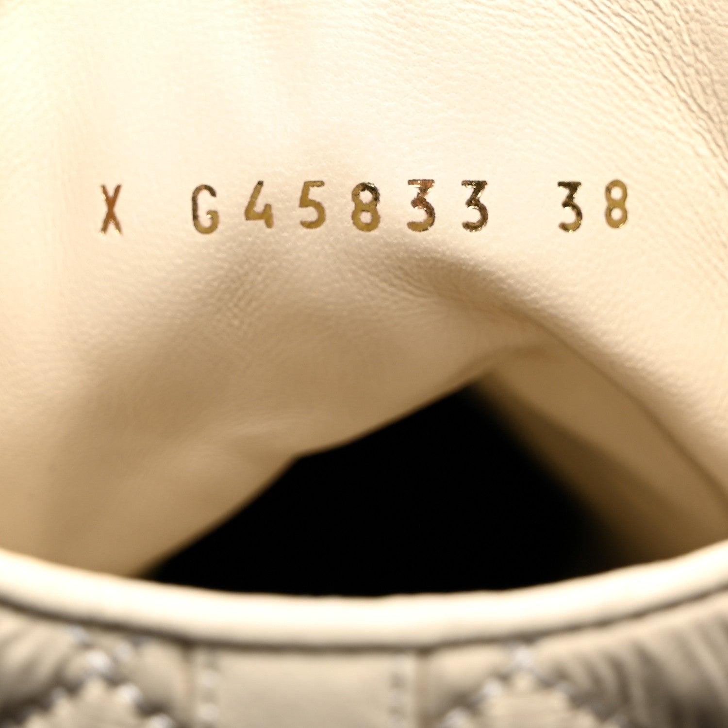 Chanel Crumpled Lambskin Quilted Platform Lace Up Combat Boots 38 Beige Black 7 of 8