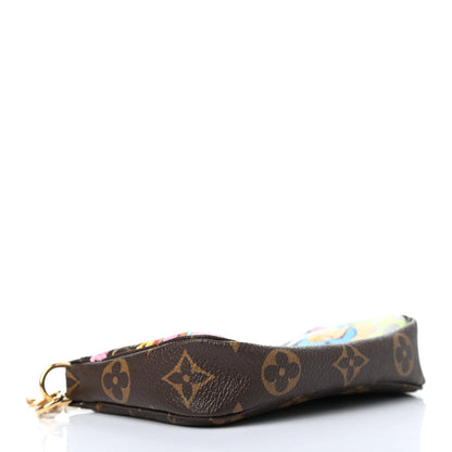 Louis Vuitton Monogram 2021 Christmas Animation Japanese Garden Mini Pochette Accessories Wisteria Pink 4 of 7