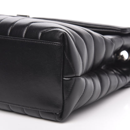 Saint Laurent Calfskin Y Quilted Monogram Medium Loulou Chain Satchel Black 10 of 10