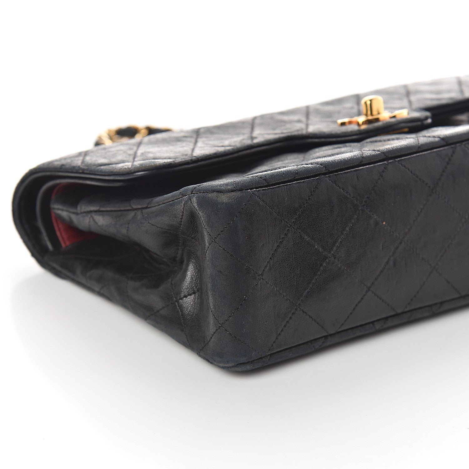 Chanel Lambskin Quilted Small Double Flap Black 9 of 10