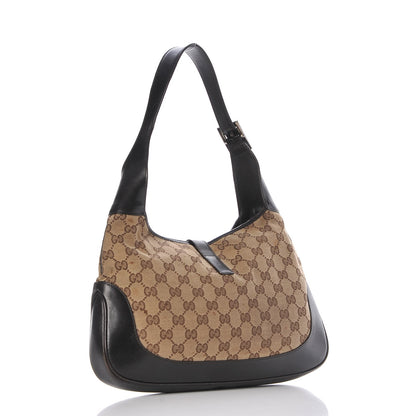 Gucci Monogram Web Jackie O Hobo Dark Brown 3 of 10
