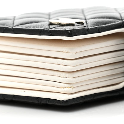 Chanel Lambskin Quilted Book Card Holder on Chain Black 10 of 10