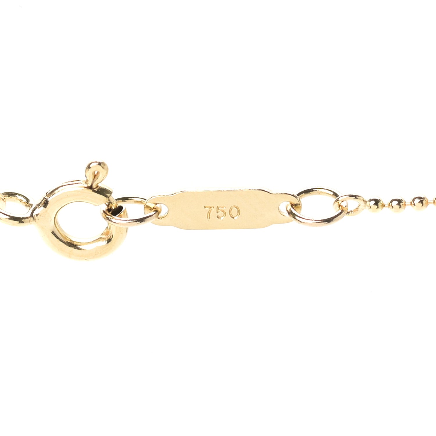 Tiffany 18K Yellow Gold Mini Heart Key Pendant Necklace 6 of 6