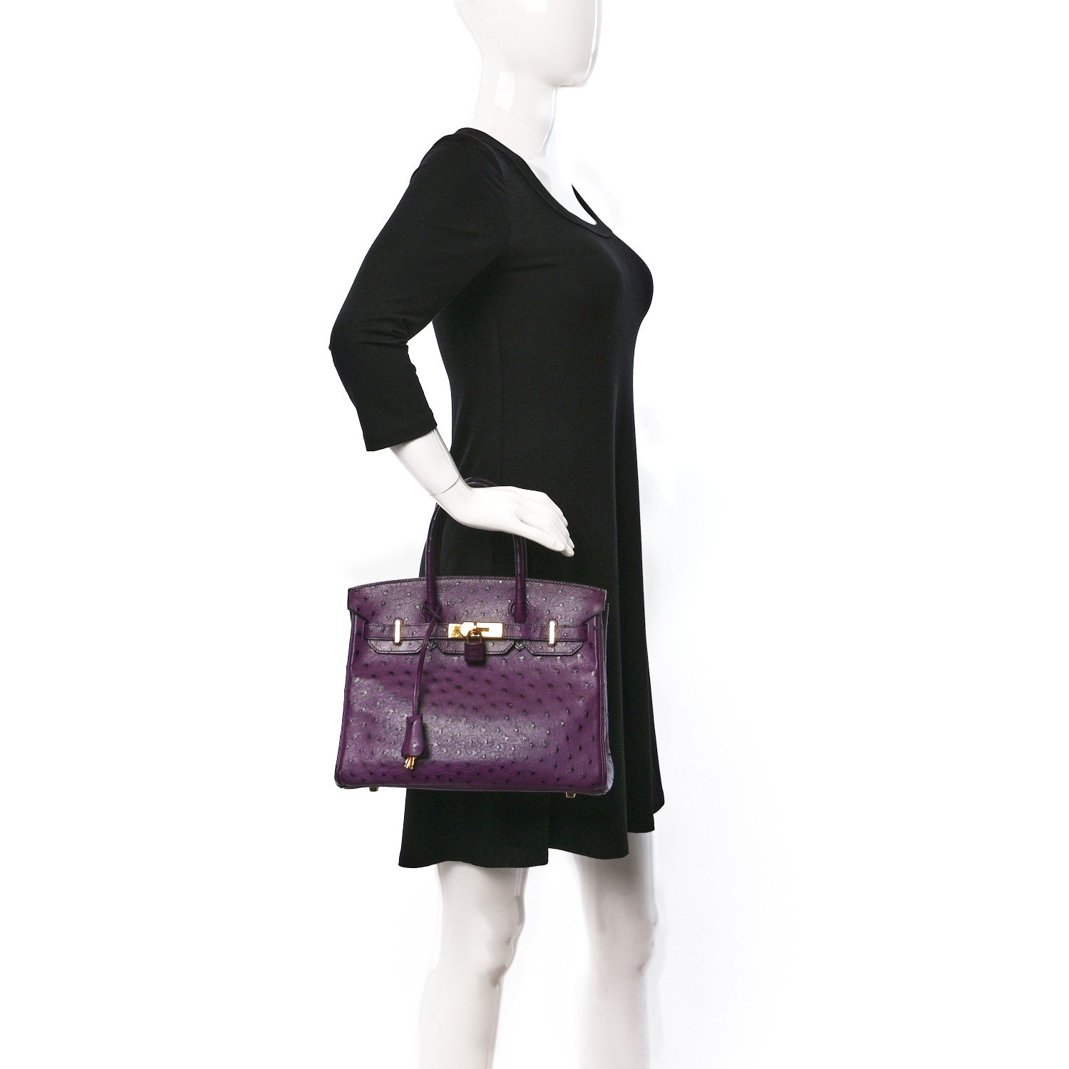 Hermes Ostrich Birkin 30 Violine 2 of 11