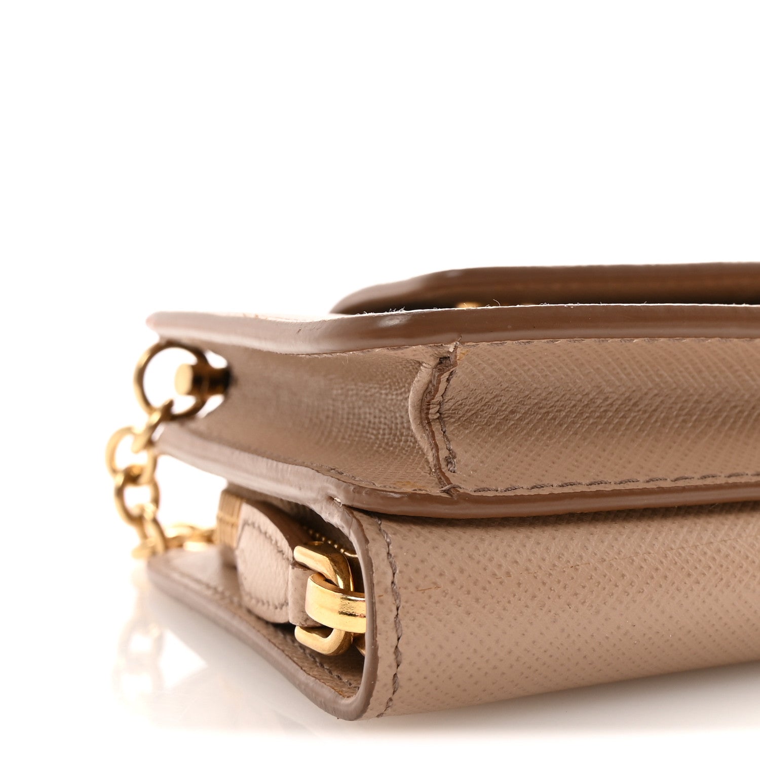 Prada Saffiano Chain Wallet Cammeo 8 of 10