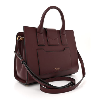 Marc Jacobs Calfskin Small West End Top Handle Bag Burgundy 3 of 14