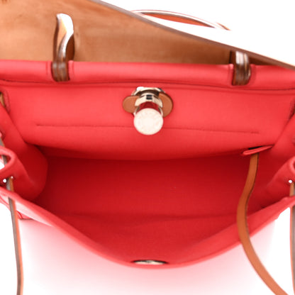 Hermes Vache Hunter Toile Herbag Zip 31 PM Rose Jaipur 6 of 14