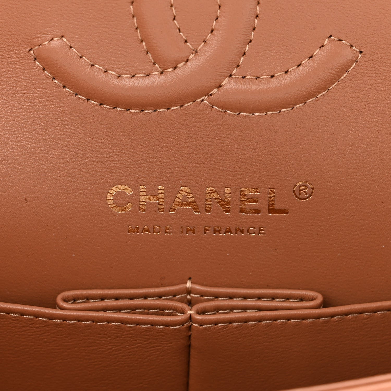 Chanel Lambskin Quilted Small Double Flap Brown 6 of 11