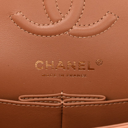 Chanel Lambskin Quilted Small Double Flap Brown 6 of 11